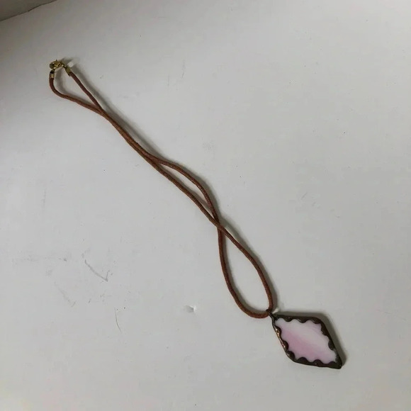 Handmade Stained  Glass Necklace - Picture 4 of 7